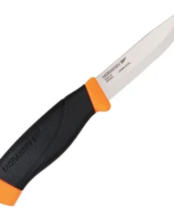 Mora Companion Heavy Duty F - Black/Orange Rubber (4" Carbon Steel) FT12211