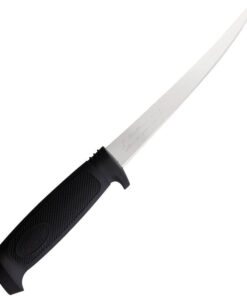 Marttiini Basic Fillet - 6" Stainless Satin, Black Rubber 827010