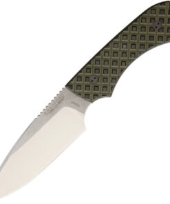 Bradford Guardian4, 4.625" N690 Plain Blade, OD Green/Black G-10 Handle