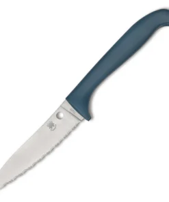 Spyderco Counter Critter - 3.95" 7Cr17 Stainless Serrated SpyderEdge Blade Blue Polymer Handle K21SBL