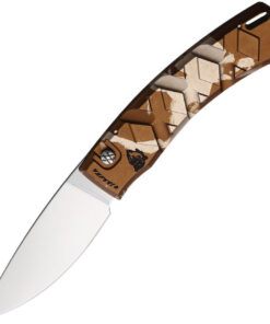 Piranha X - Tan Camo Alum (3.3" Mirr 154CM) PKCP14C