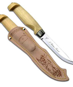 Marttiini Lynx Knife 129, Stainless, Varnished Birch Handle