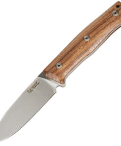 LionSteel B35ST 3.54" Sleipner Steel Satin Blade, Santos Wood Handle