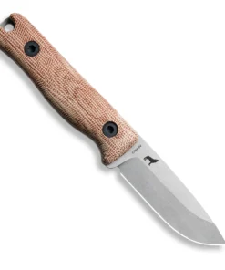 Reiff Knives F3 - Natural Canvas Micarta (2.9" CPM-3V) F3019NCMBLKA