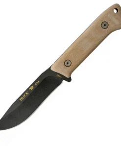 Buck 104 Compadre Camp Knife – 4.75" 5160 Drop Point Micarta Handle 0104BRS1-B