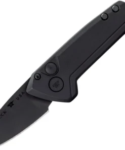 Buck 839 Mini Deploy Auto – 1.75" CPM-S35VN Plain Blade Black Aluminum Handle 0839BKS1-B