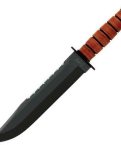 Ka-Bar Big Brother Leather (9.375" Black 1095 Cro-Van) 2217