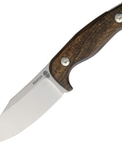 Akeron Eklipse  Zircote by Tony Lopes AKN003Z, 3" N690 Stonewashed Blade, Ziricote Wood Handle