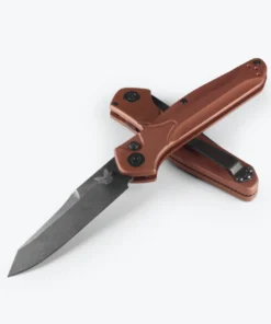 Benchmade Osborne Auto - 3.40" CPM MagnaCut Black Coated Reverse Tanto Blade, Burnt Copper Aluminum Handle - 9400BK-03