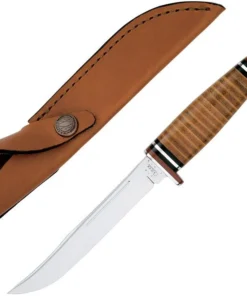 Case Leather Hunter 381 - Stacked Leather (316-5 SS) Leather Sheath