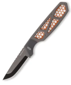 Outdoor Edge Razor APX- Org/Grey 420 SS Al Skeleton (3" 420J2)  Replaceable Hnadle & Blades APX30-6C