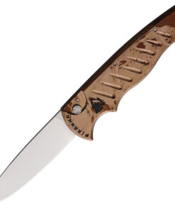 Piranha Pocket - Tan Camo Alum (3.2" Mirr 154CM) PKCP1C