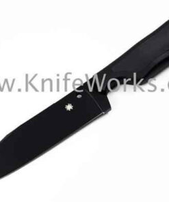 Spyderco Street Bowie - 5.0" VG-10 Black Plain, Black FRN FB04PBB