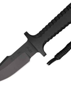 RPW Model X-46 Utility Survival,One Piece A2 Tool Steel Construction w/ Armor Black CeraKote Finish, 5" Hollow Ground Standard Edge