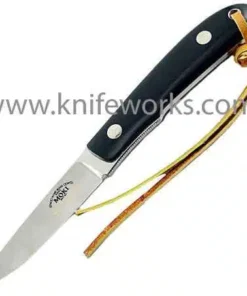 Moki Banff, Black linen micarta handles, 7" overall