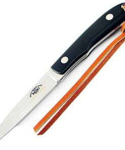 Moki Banff, Black linen micarta handles, 7 1/2" overall