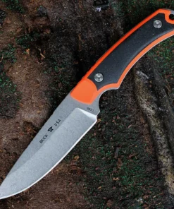 Buck 663 Alpha Guide Select – 4.375" 420HC Plain Blade Orange/Black GFN Handle 0663ORS-B