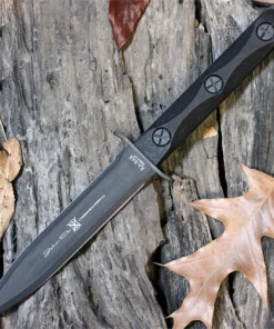 Ka-Bar John Ek Commando Model 4 GFN (6.50" Black 1095 Cro-Van) EK44