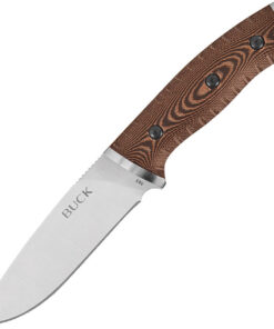 Buck 863 Selkirk – Brown/Black Micarta, 4.6" 420HC Fixed Blade 0863BRS