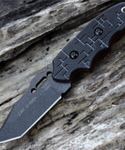 TOPS C.A.T. 203 - Cryptic Cyber Blk G10 (3.3" 1095 Blk Tanto) 203T-01