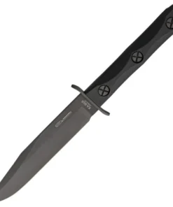 KA-BAR EK Model 5 - 6.875" 1095 Blk Bowie, Black GFN (EK45)
