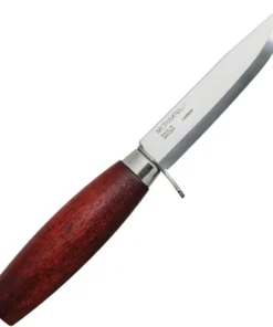 Mora Classic No2 w Finger Guard Red Birch (4.0" Carbon Steel) FT02414