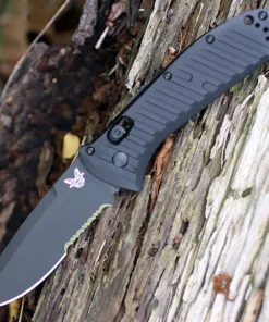 Benchmade Auto Presidio II - 3.72" CPM-S30V Black Combo Blade, Black Aluminum Handle - 5700SBK