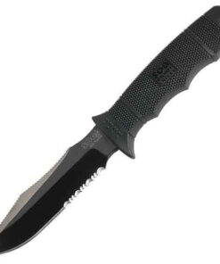 SOG 99020 Seal Pup Elite, 4.85" AUS-8 Combo Blade, GRN Handle(E37T-N)