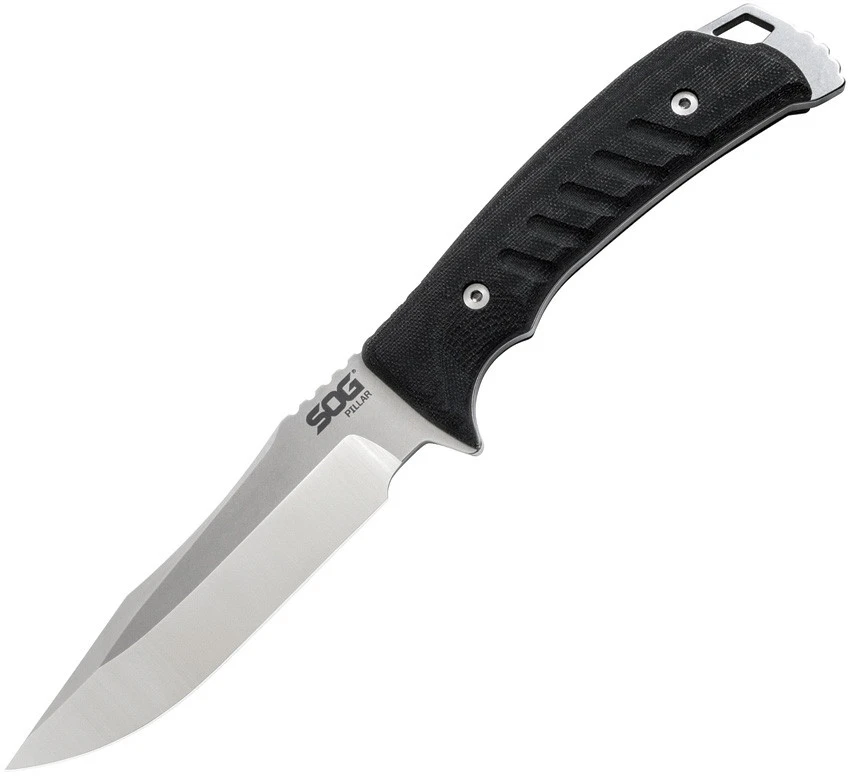 SOG UF1001 Pillar, 5" S35VN Blade, Black Canvas Micarta Handle