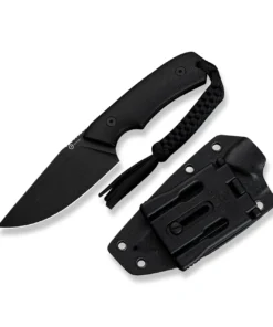 CIVIVI Gander Fixed Blade, Black Micarta (3.63" 14C28N) C24058B-2