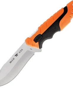 Buck Pursuit Pro Small – 3.75" CPM-S35VN Plain Blade Black/Orange GFN Handle 0658ORS-B