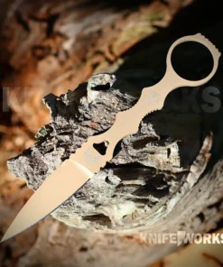 Benchmade SOCP Tactical Folder - 4.47" D2 Sand PVD Single-Edge Dagger Blade, Sand Aluminum Handle - 174SN