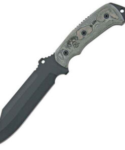 Tops Smoke Jumper, Black linen micarta handles