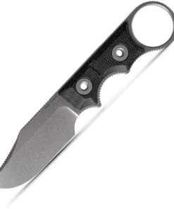 Vosteed Quokka-O Fixed Blade/Bowie - Black Mi (2.75" 14C28N) D0501