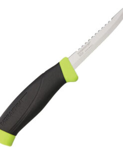 Mora Fishing Comfort Scaler - Black / Green Rubber (3.75" SS) FT12208