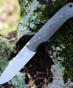 White River M1 Caper Fixed Blade - Blk/OD Linen Micarta (3.0" S35VN) WRM1-LBO