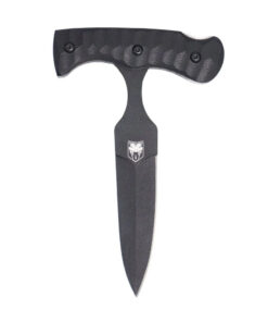 CobraTec G-10 Folding Push Dagger - 2.875" D2 Black Coated Dagger Blade, G-10 Handle - FG10PD