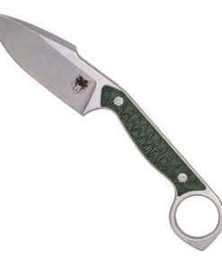 CobraTec Wolfteeth Harpoon - 3.0" 14C28N Satin Stonewash Blade, OD Green G10 Handle - CTWLTODGHRP