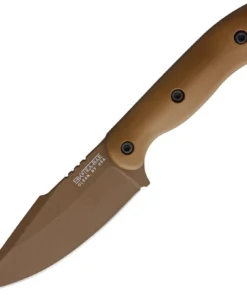 Becker (Ka Bar) BK18 Harpoon, 4.5" Brown Coated 1095 Cro-Van Carbon Steel Blade, Ultramid Handle