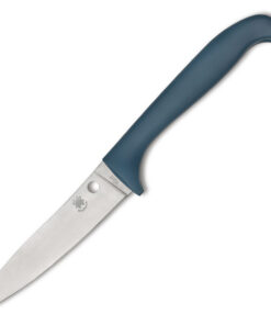 Spyderco Counter Critter - 3.95" 7Cr17 Stainless Plain Blade Blue Polymer Handle K21PBL