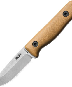 Reiff Knives F3 - Tan G10 (2.9" Magnacut) Leather REKF3MCCGL