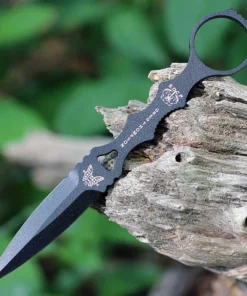 Benchmade SOCP Dagger - 3.22" 440C Black Serrated Dagger Blade, Finger Loop Handle - 176BKSN