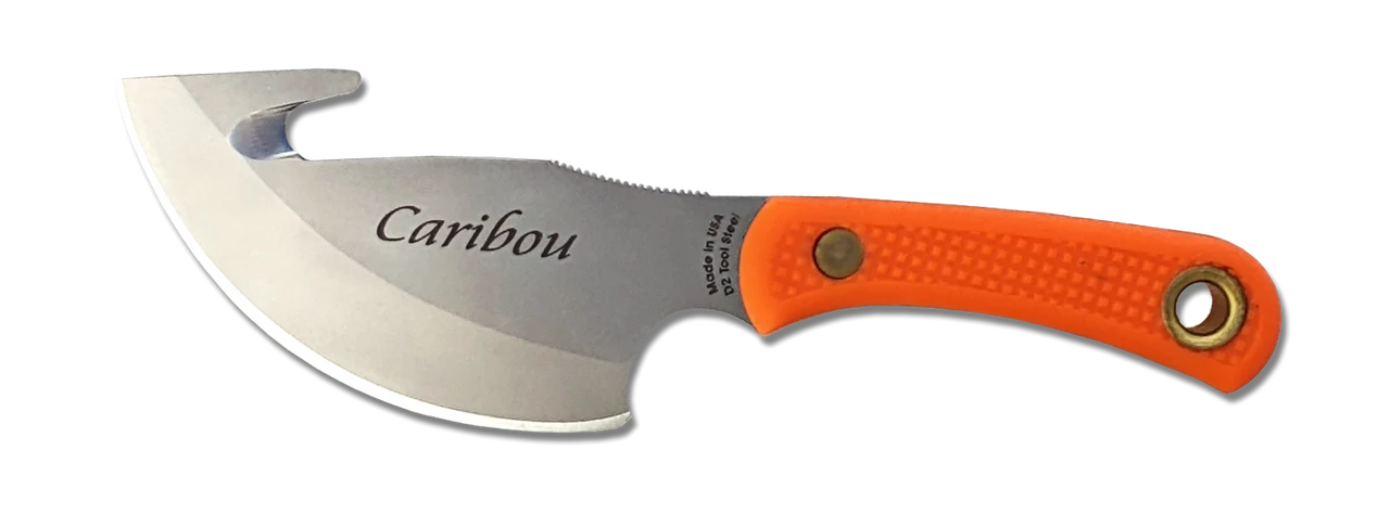 Knives Of Alaska Caribou - Orange Suregrip (3.5" D2) KOA00017FG