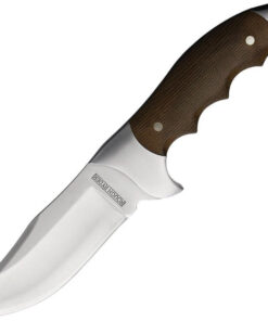 Rough Ryder Tater Skin Rogue Brown Micarta 4.25" Satin 440 RR2340