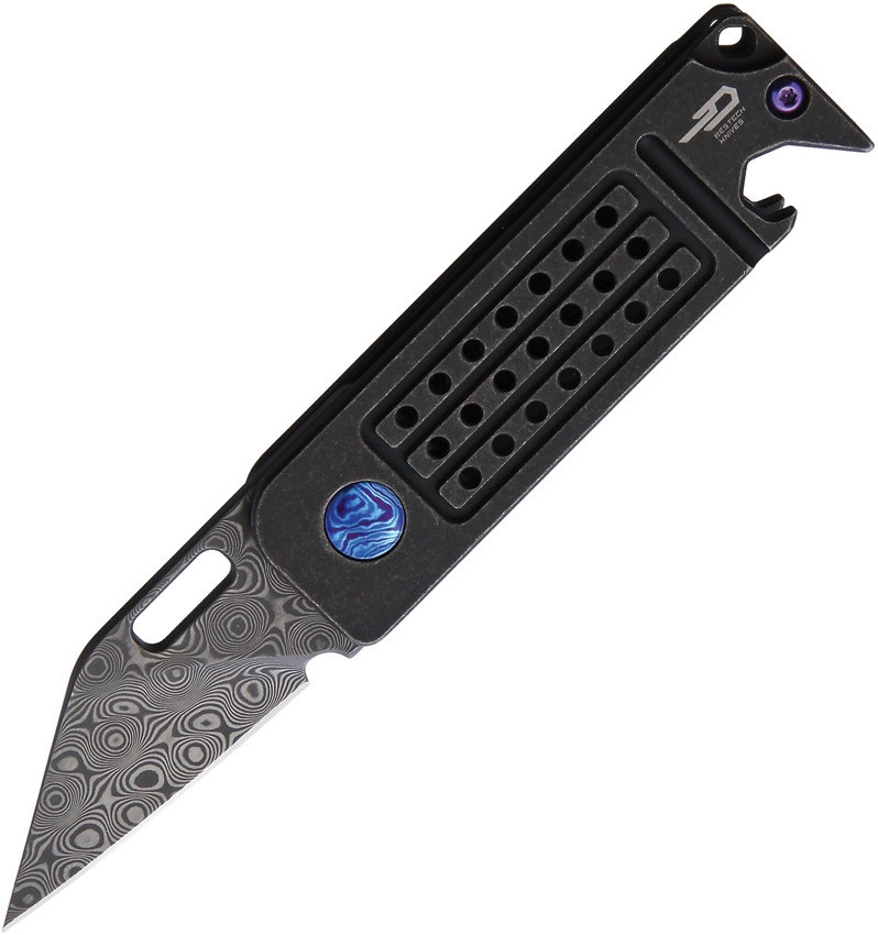 Bestech Ball Lock - Black Ti (1.75" Damascus) BT2008A