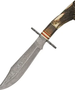Damascus Knives Crown Stag Hunter - Crown Stag (8.25" Damascus) DM1042