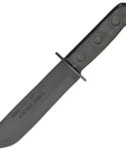 J.A. Sheffield  England M.O.D. Pattern Survival, Carbon Steel, Fiber Handle, Plain Edge