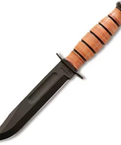 Ka-Bar USMC Leather (5.25" Black 1095 Cro-Van) 1250