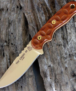 TOPS Knives Tex Creek 69 - Tan Micarta (4" Coyote Tan) TEX-69