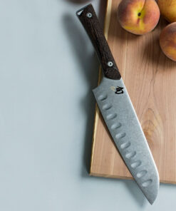 Shun Cutlery Kanso Hollow Ground Santoku - Wenge Wood  (7" AUS10A) SWT0718